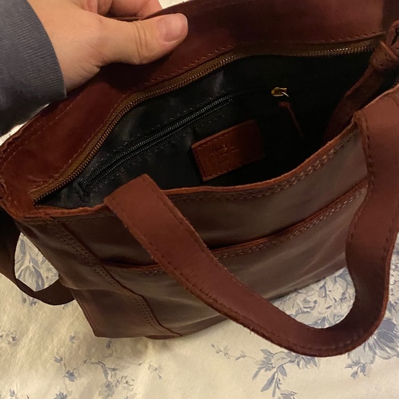 Margot Rich Burgundy Leather Shoulder Bag - Picture 2 of 3